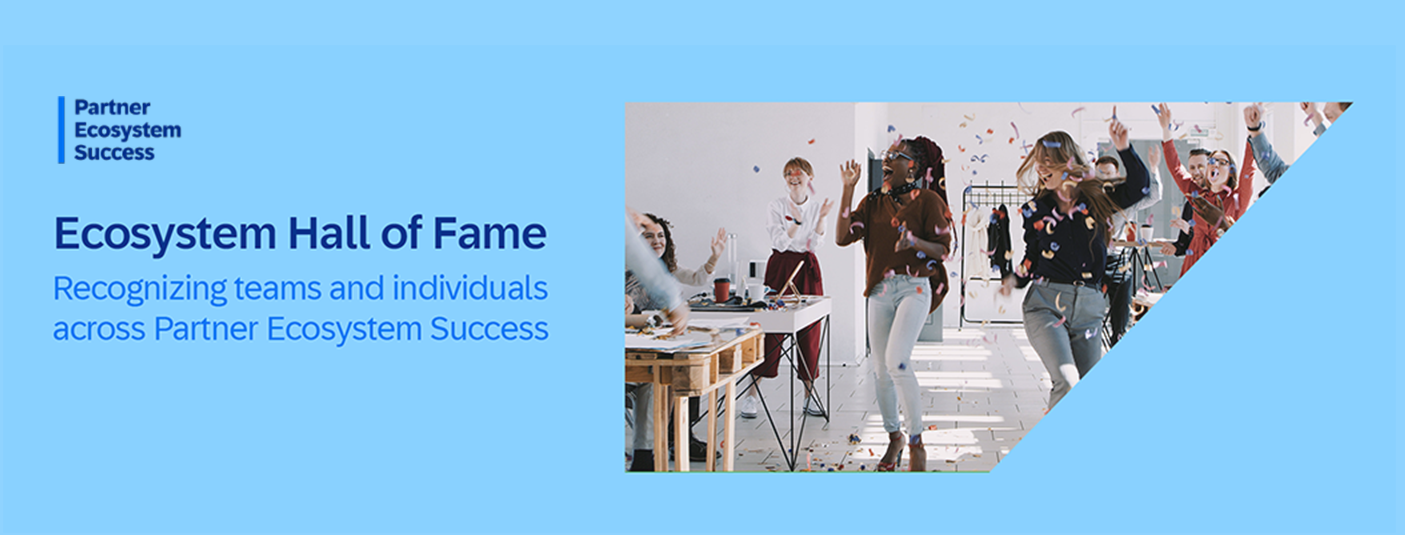 2023 blue Ecosystem Hall of Fame banner